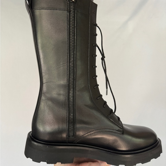 New Lead with Love Black Combat Boots Lita by Ciara Sz 36/6 $398 SOLD OUT!! - Picture 6 of 14